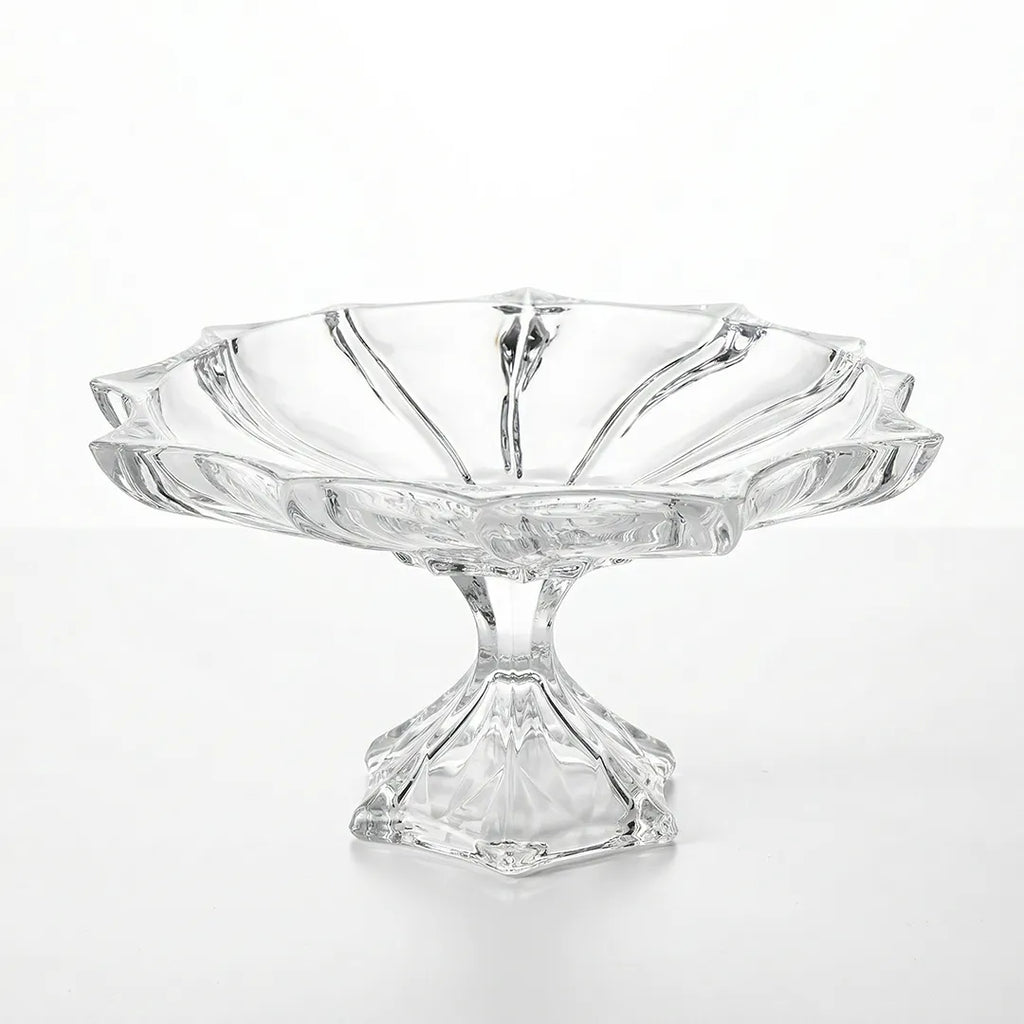 AS36070SPF Glass Fruit Plate with Stand 25 cm