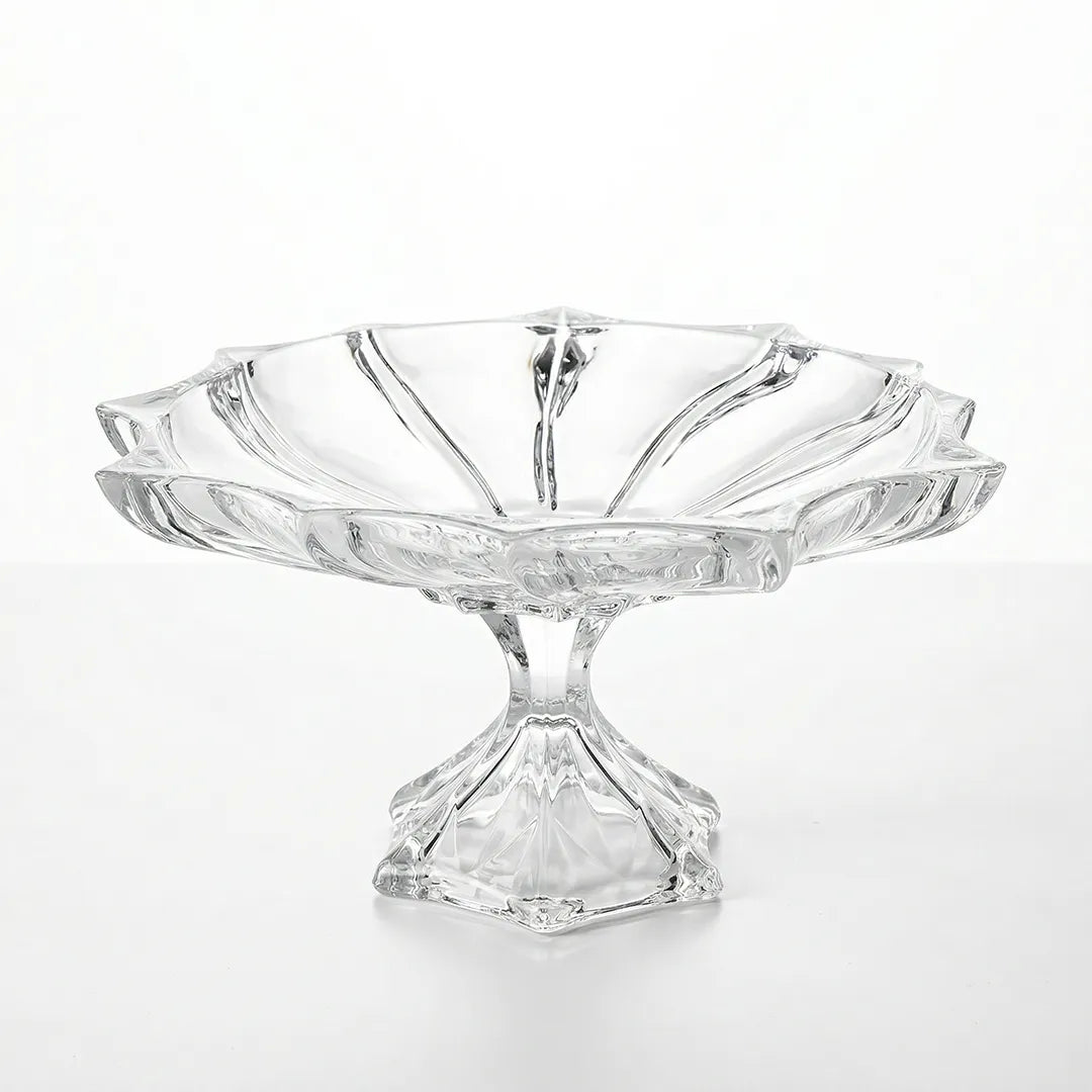 AS36070SPF Glass Fruit Plate with Stand 25 cm