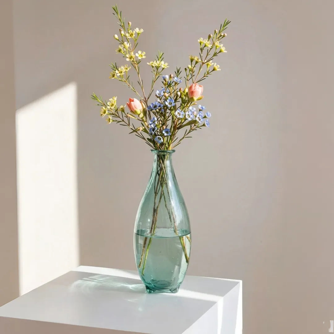 7025 Glass Vase Elegant Decorative Flower Vase 38 cm