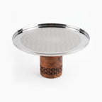 74816-B Luhpar Prism Stainless Steel Pedestal Cake Stand – Medium