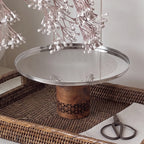 74816-B Luhpar Prism Stainless Steel Pedestal Cake Stand – Medium