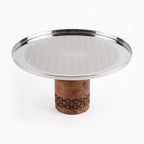 74816-C Luhpar Prism Stainless Steel Pedestal Cake Stand – Large