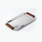 74831 Luhpar Prism Stainless Steel Serving Tray with 3 Bowls