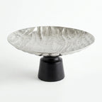 74899-C Luhpar Wave Textured Aluminum Round Cake Stand (Large)
