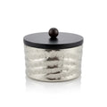 75006-A Luhpar Wave Textured Aluminum Round Storage Box (Small)