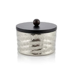 75006-A Luhpar Wave Textured Aluminum Round Storage Box (Small)