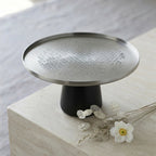 75044-B – Luhpar Vertex Stainless Steel Cake Stand – Medium