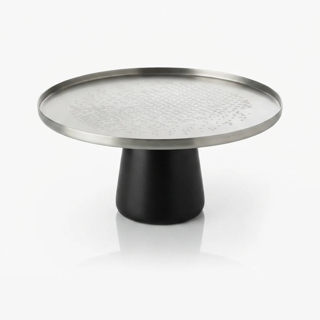 75044-C – Luhpar Vertex Stainless Steel Cake Stand – Large