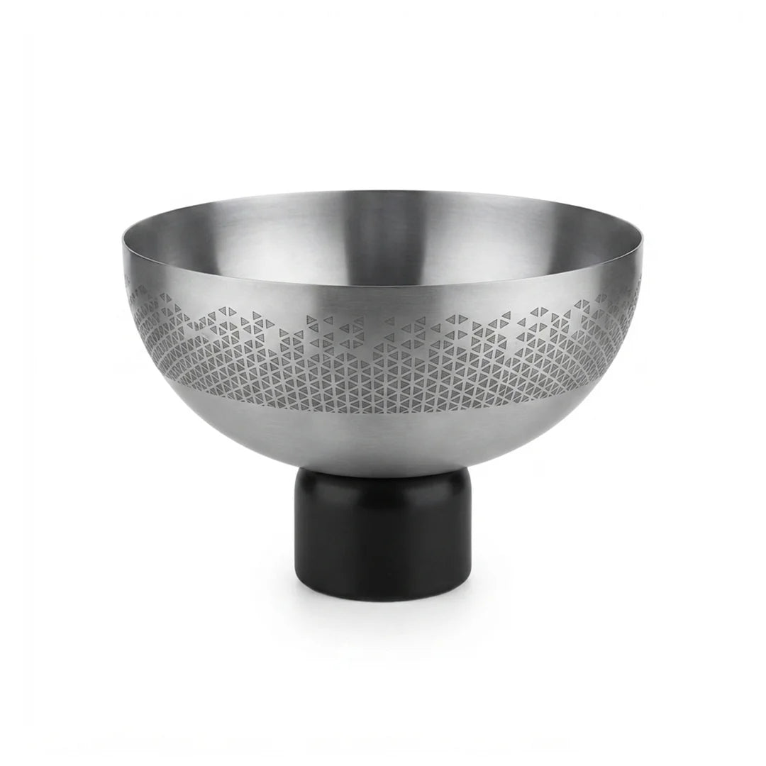 75046-A –  Luhpar Vertex Stainless Steel Round Serving Bowl – Small