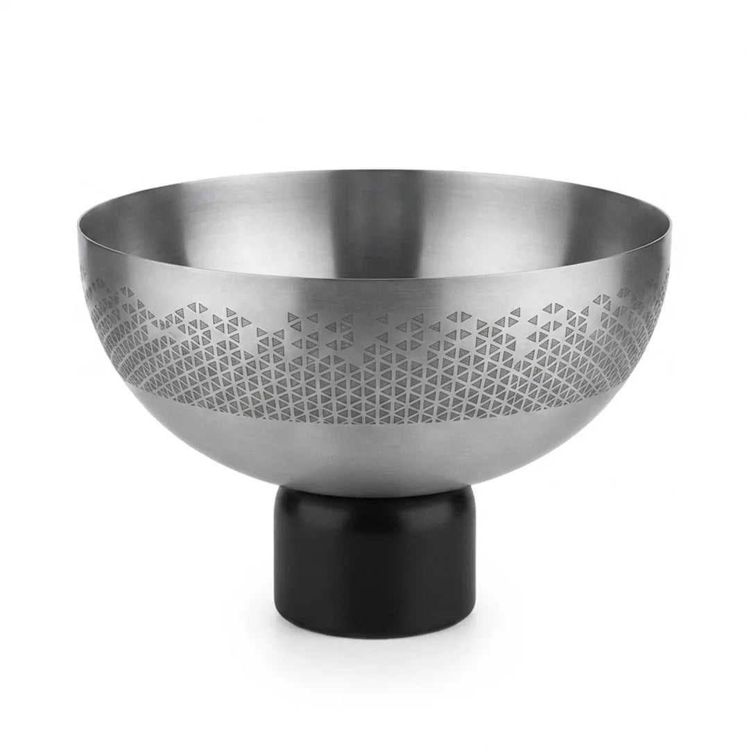 75046-C – Luhpar Vertex Stainless Steel Round Serving Bowl – Large