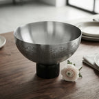 75046-C – Luhpar Vertex Stainless Steel Round Serving Bowl – Large
