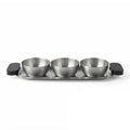 75048 –  Luhpar Vertex Stainless Steel Serving Tray with 3 Bowls
