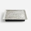 74896-A Luhpar Wave Textured Aluminum Rectangular Serving Platter (Small)