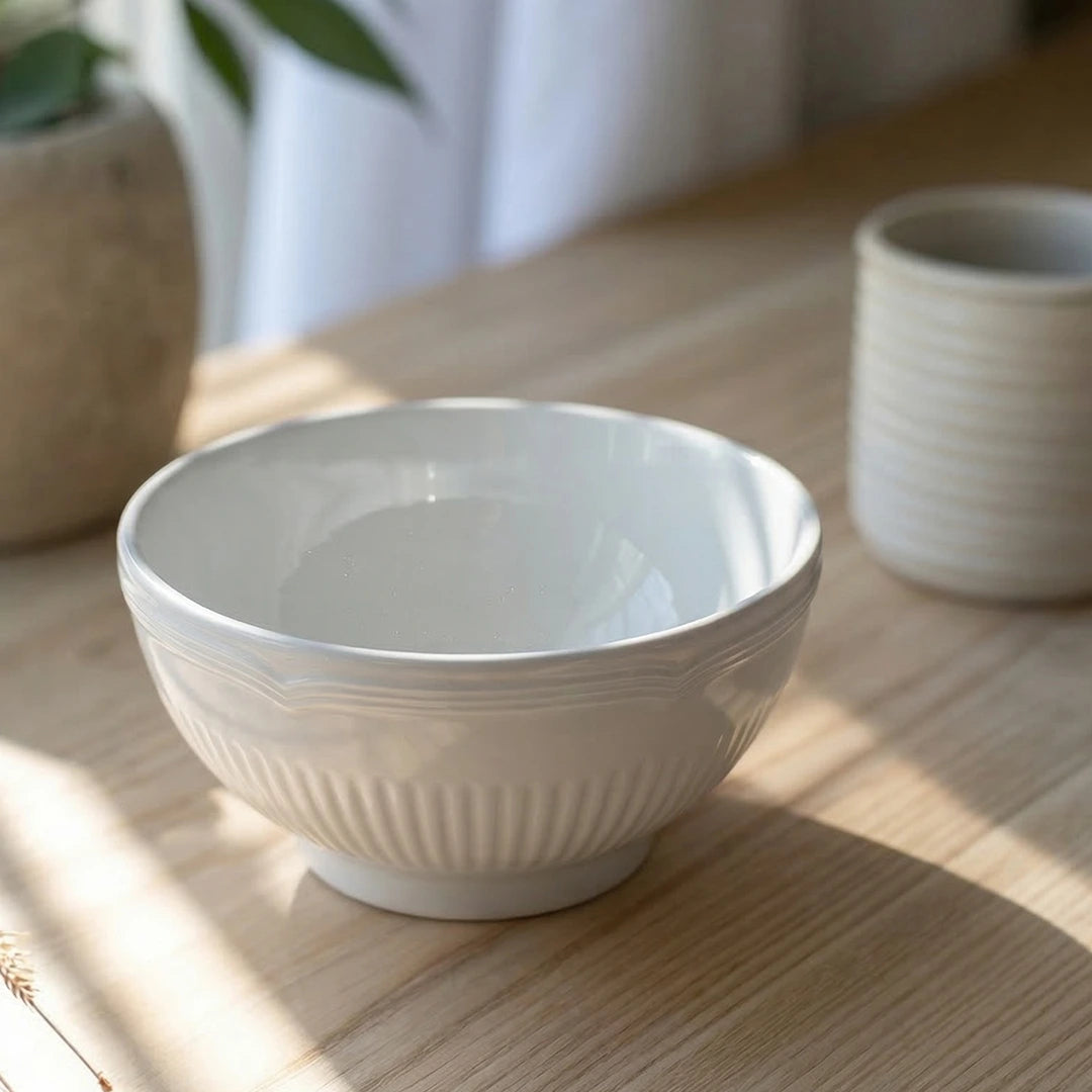 A26879 – وعاء هوريكا أبيض 6"