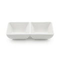 A3384 – Horeca Rectangular Double Compartment Dish White