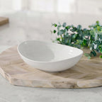 A4608 – Horeca Oval Bowl White 8.75