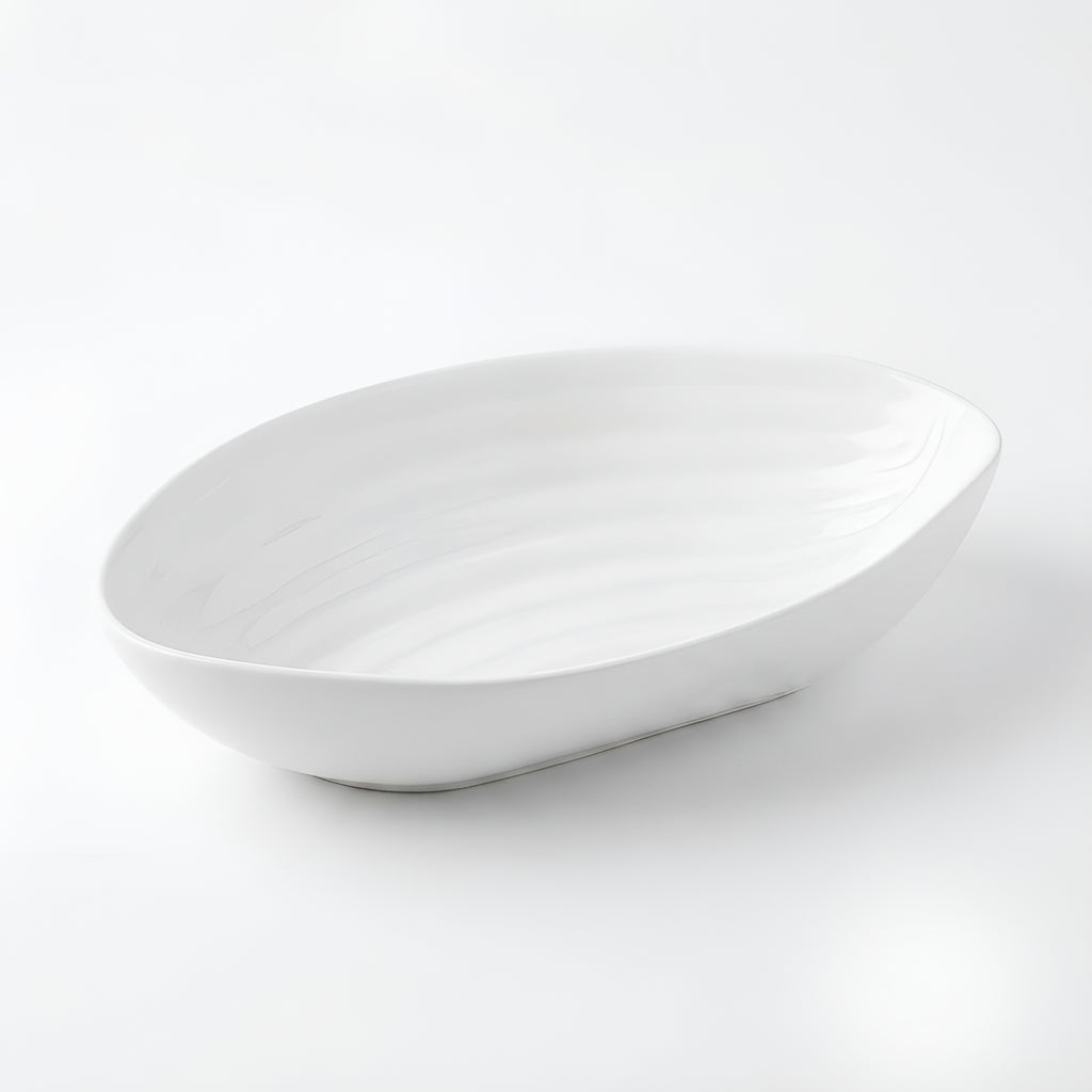A4608 – Horeca Oval Bowl White 8.75