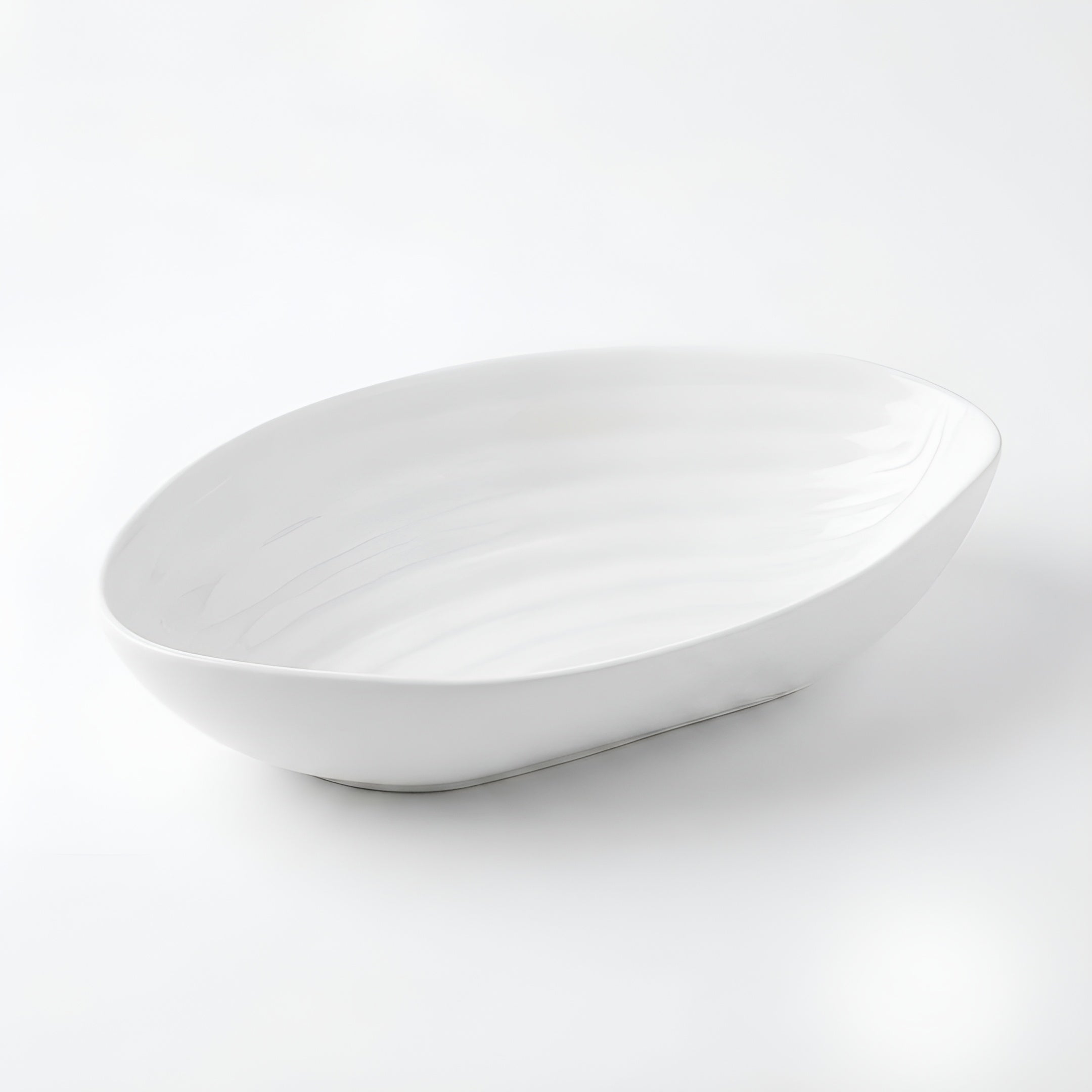 A4608 – Horeca Oval Bowl White 8.75
