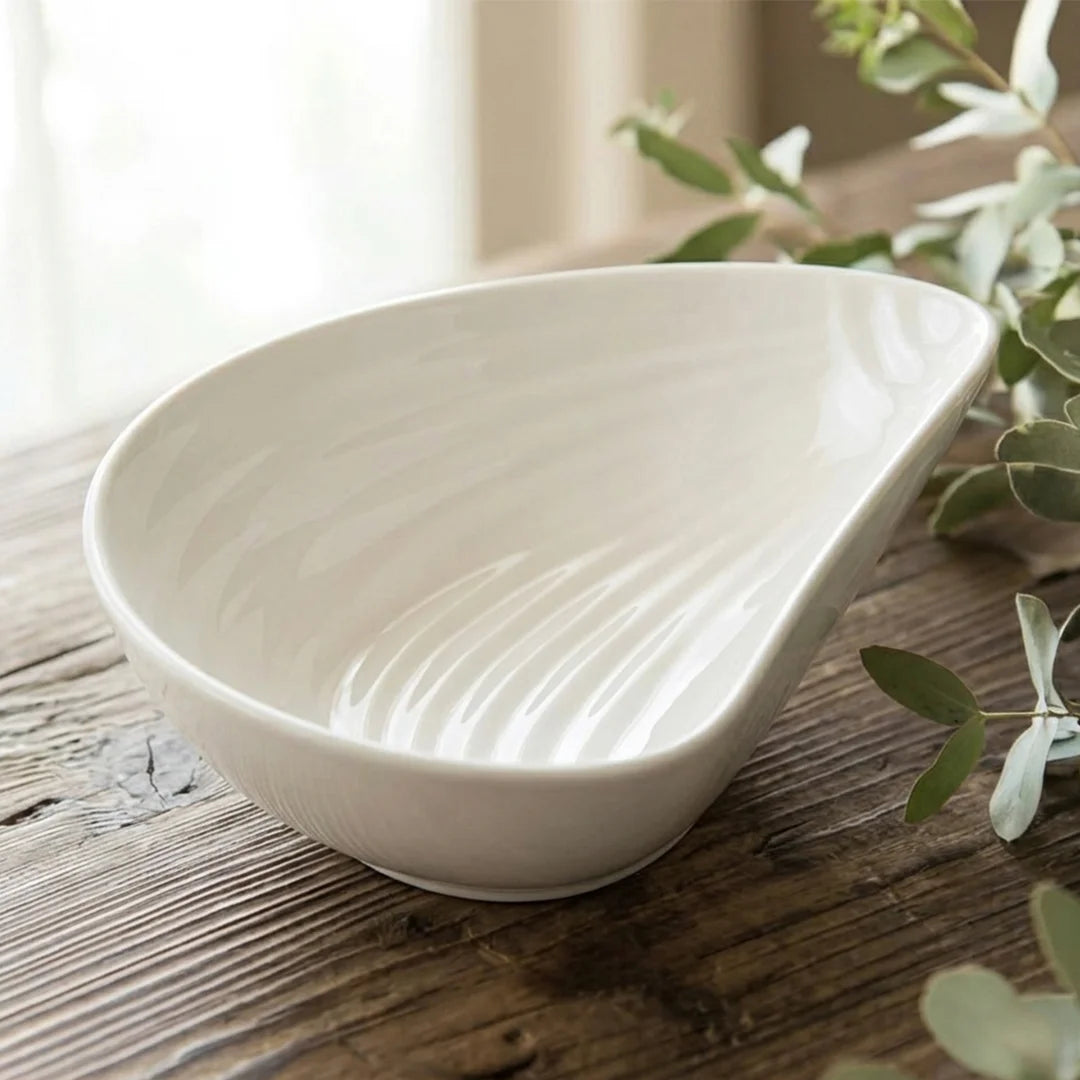 A4610 – Horeca Oval Bowl White 14.5