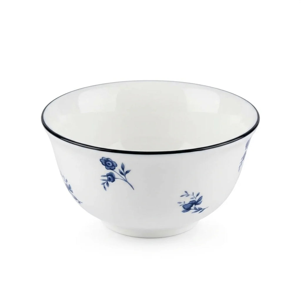 AB-013 Blue Azure Salad Bowl with Blue Rim – 4.5"