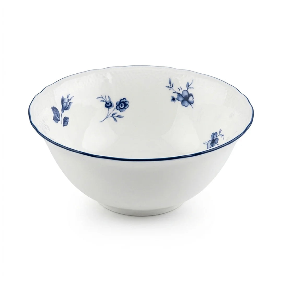 AB-014 Blue Azure Salad Bowl with Blue Rim – 5.5"