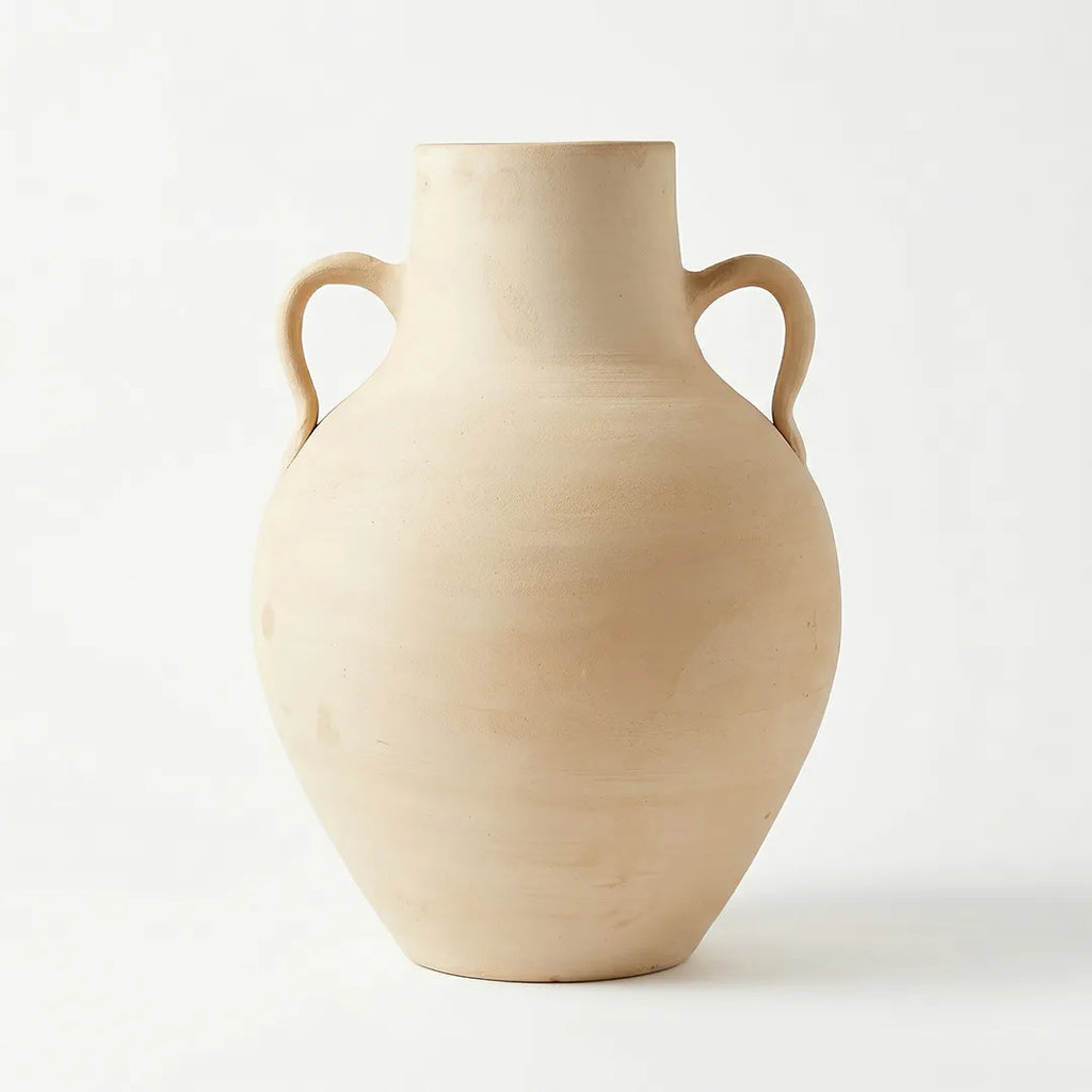 ABRW Pottery Pots Double Handle Ceramic Floor Vase 31 cm