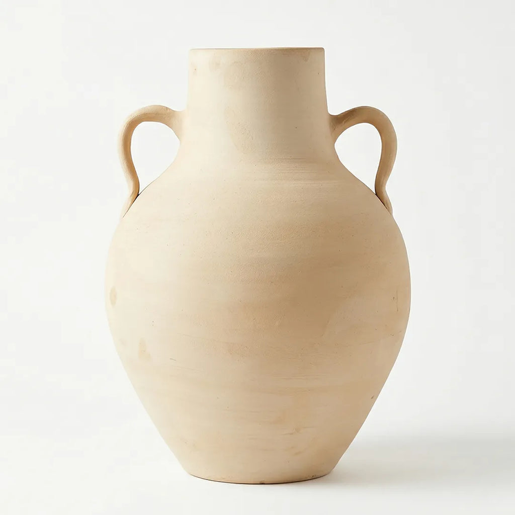 ABRW Pottery Pots Double Handle Ceramic Floor Vase 41 cm