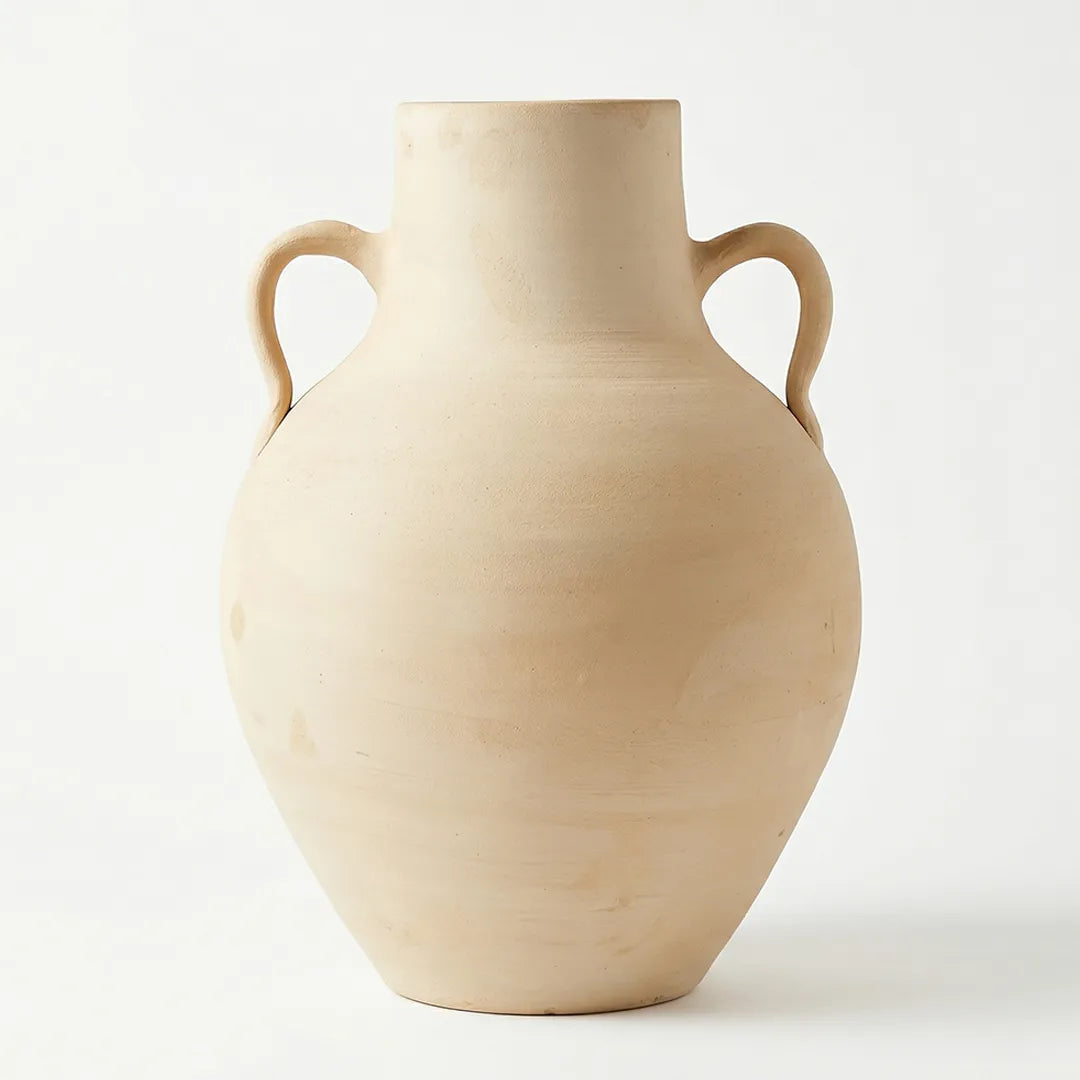 ABRW Pottery Pots Double Handle Ceramic Floor Vase 41 cm