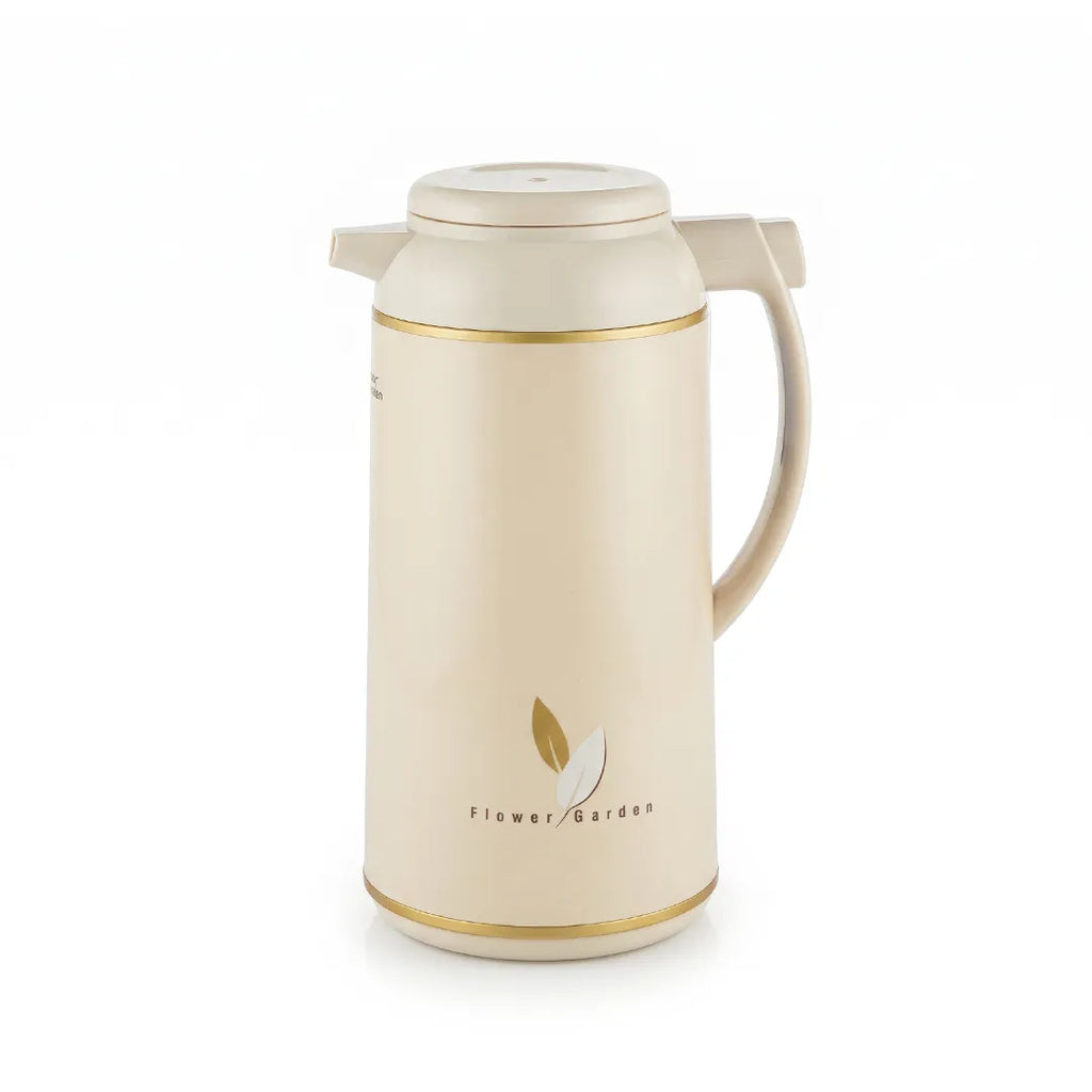 AFFB-10-CA Zojirushi Flower Garden Beige Handy Pot Vacuum Flask – 1.0 L
