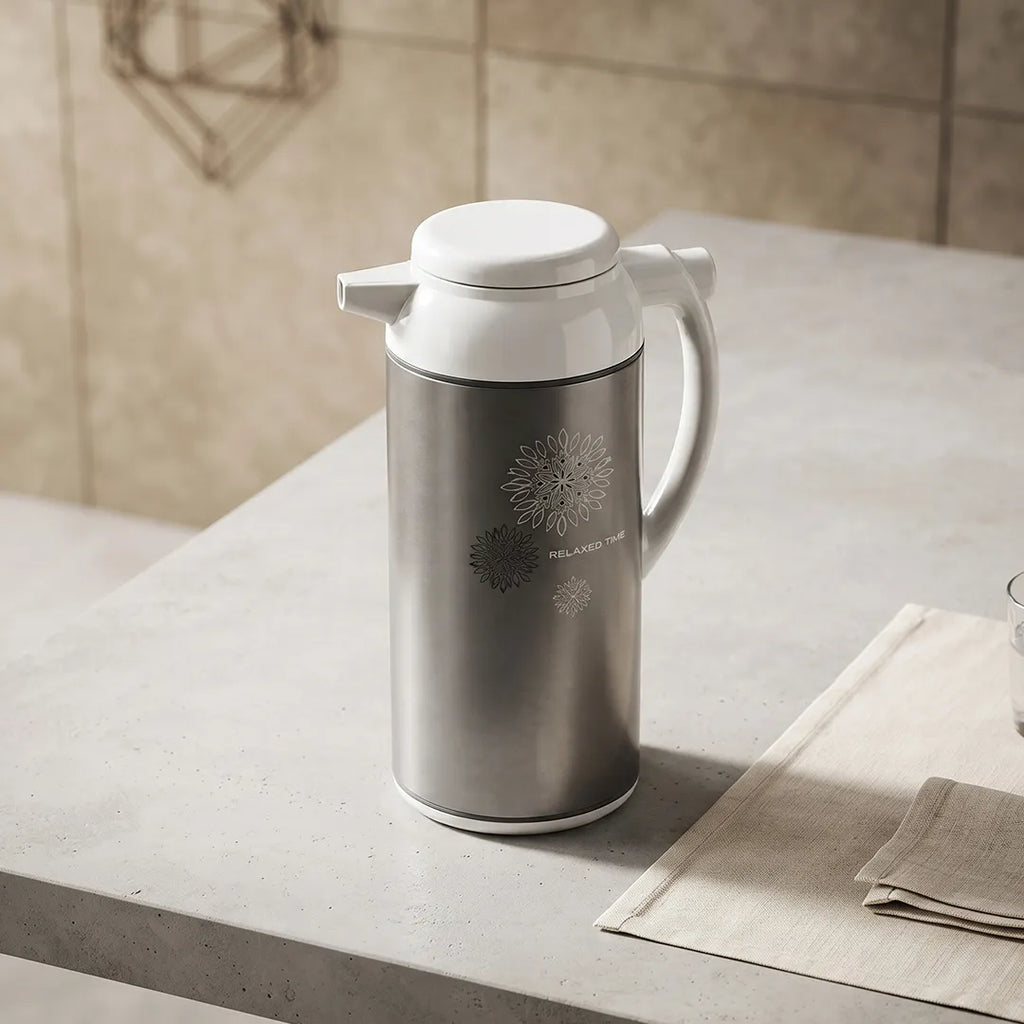 AFFB-10-HX Zojirushi Relaxed Time Metallic Gray Handy Pot Vacuum Flask – 1.0 L
