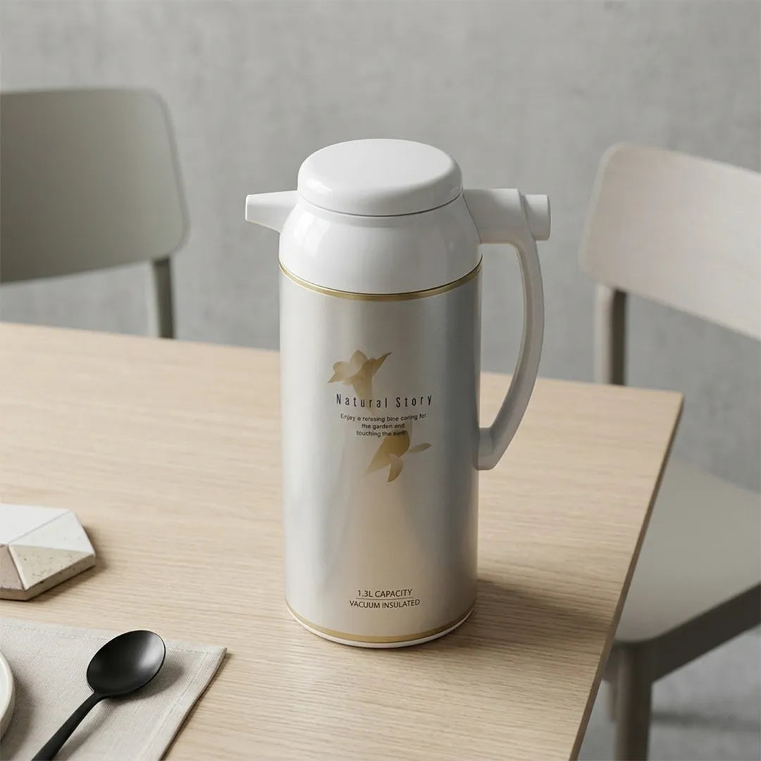 AFFB-13-SF Zojirushi Misty Silver Handy Pot Vacuum Flask – 1.3 L