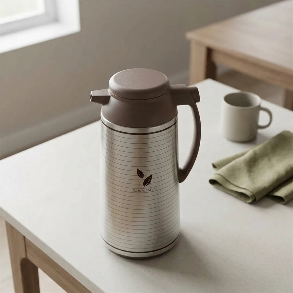 AFFB-13-XT Zojirushi Satin Leaf Handy Pot Vacuum Flask – 1.3 L