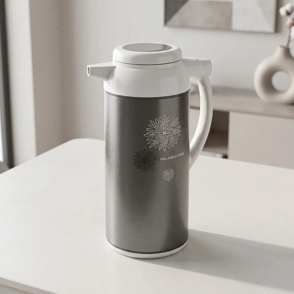 AFFB-16-HX Zojirushi Relaxed Time Metallic Gray Handy Pot Vacuum Flask – 1.55 L