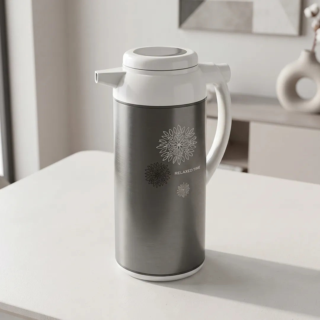AFFB-16-HX Zojirushi Relaxed Time Metallic Gray Handy Pot Vacuum Flask – 1.55 L