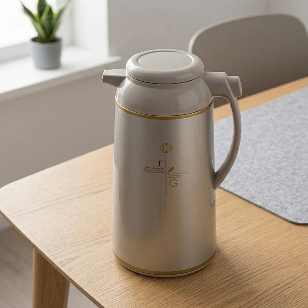 AFFB-16-TK Zojirushi Herb Cacao Silver & Gold Handy Pot Vacuum Flask – 1.55 L