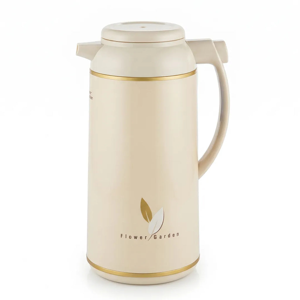 AFFB-19-CA Zojirushi Flower Garden Beige Handy Pot Vacuum Flask – 1.85 L