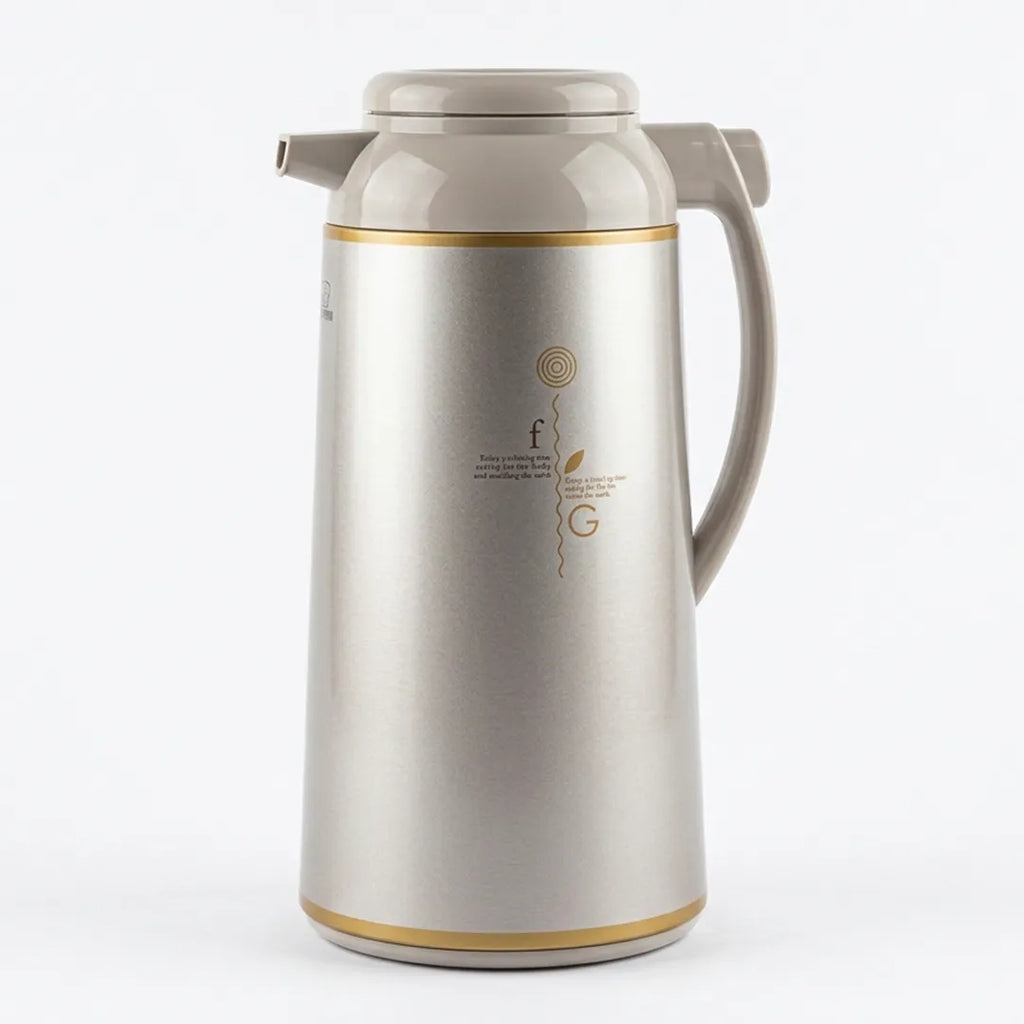 AFFB-19-TK Zojirushi Herb Cacao Silver & Gold Handy Pot Vacuum Flask – 1.85 L