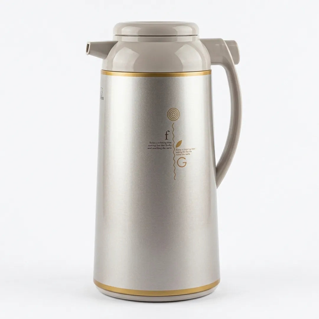 AFFB-19-TK Zojirushi Herb Cacao Silver & Gold Handy Pot Vacuum Flask – 1.85 L