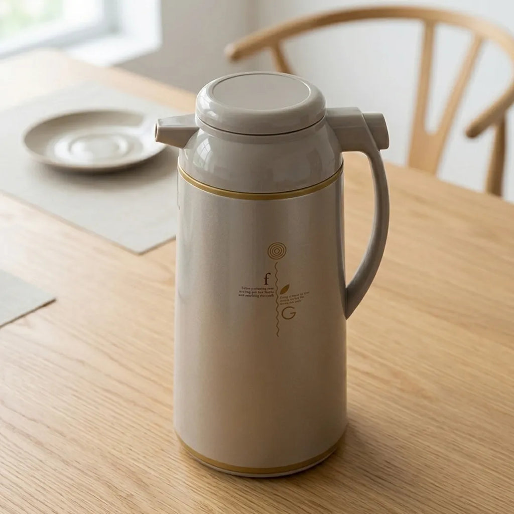 AFFB-19-TK Zojirushi Herb Cacao Silver & Gold Handy Pot Vacuum Flask – 1.85 L