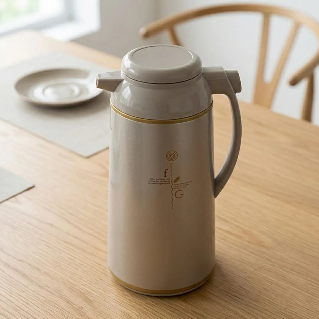 AFFB-19-TK Zojirushi Herb Cacao Silver & Gold Handy Pot Vacuum Flask – 1.85 L