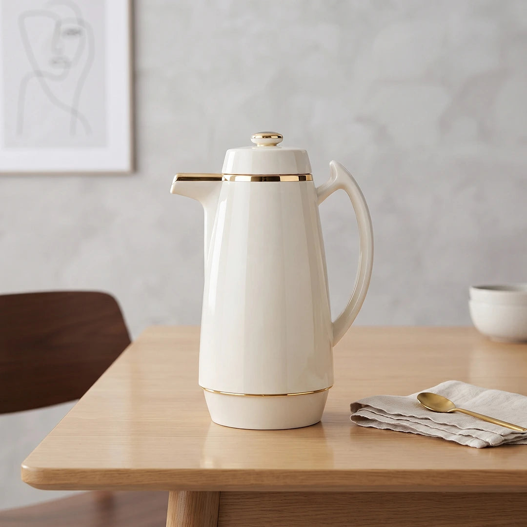 AH-SA10-CB Zojirushi Ivory & Gold Thermal Handy Pot – 1.0 L