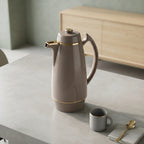 AH-SA10-TA Zojirushi Glossy Taupe Brown & Gold Thermal Handy Pot – 1.0 L