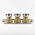 AHE-2493 3 Bowl Serving Tray Set with Handles