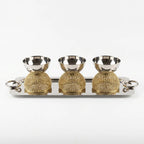 AHE-2493 3 Bowl Serving Tray Set with Handles