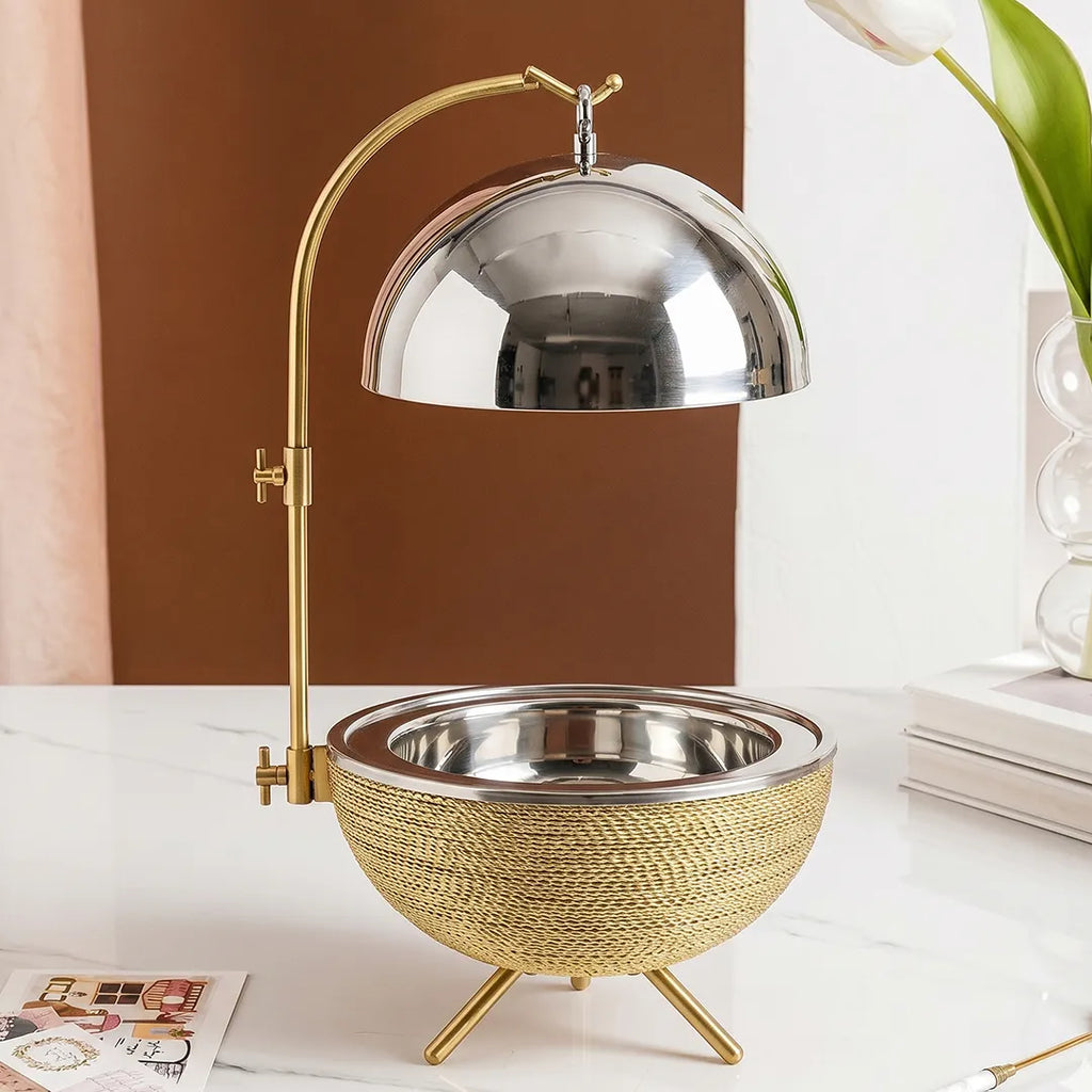 AHE-2495 Chafing Dish with Lid and Stand 2.5L