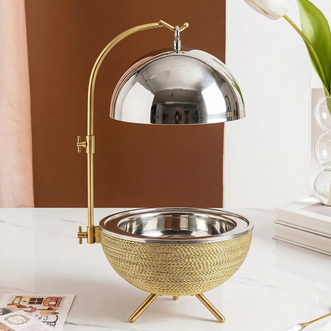 AHE-2495 Chafing Dish with Lid and Stand 2.5L