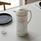 AHGB-13-FC Zojirushi White Ballerina Floral Handy Pot Vacuum Flask – 1.3 L