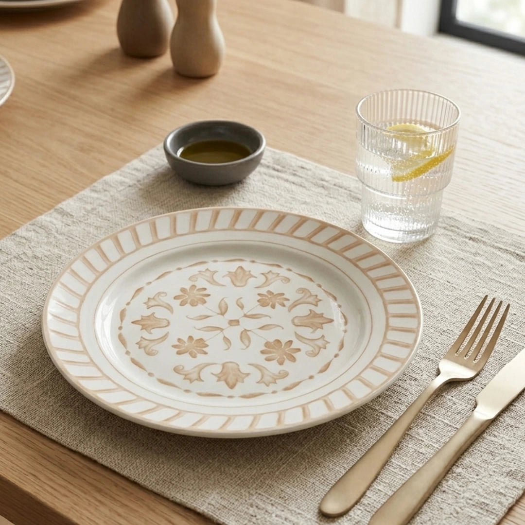 Luhpar Verona ivory dinner plate, 10.5 inch — alternate view
