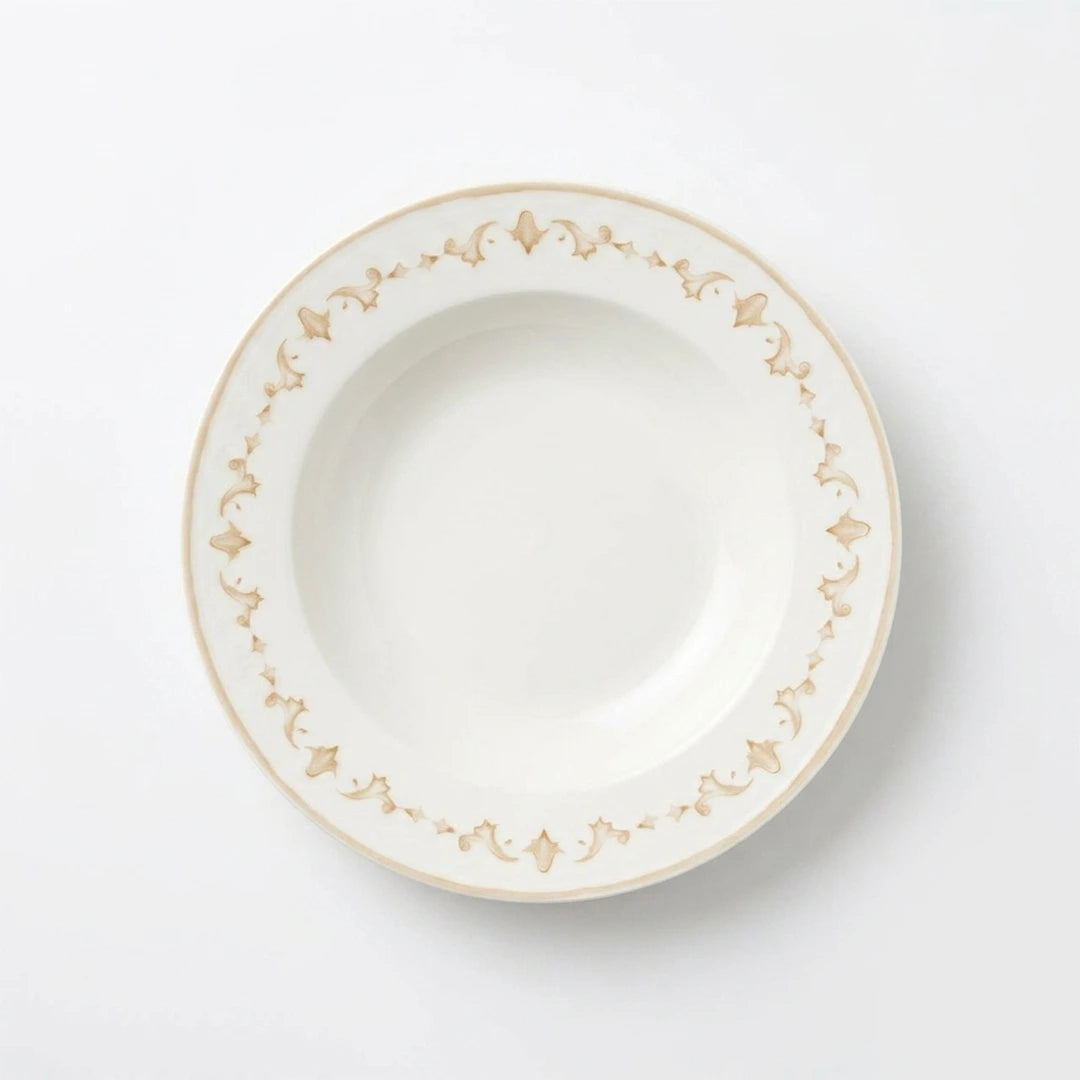 Luhpar Verona ivory soup plate, 8.5 inch