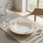 Luhpar Chinoserie Floral porcelain soup plate, 8.5 inch — alternate view